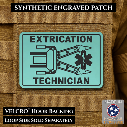 Vehicle Extrication Technician - Jaws of Life Patch - Morale Patch, 2x3" | Made in USA | VELCRO® Brand Hook Backing