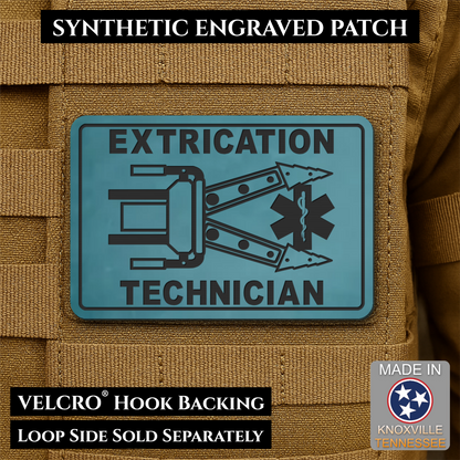 Vehicle Extrication Technician - Jaws of Life Patch - Morale Patch, 2x3" | Made in USA | VELCRO® Brand Hook Backing