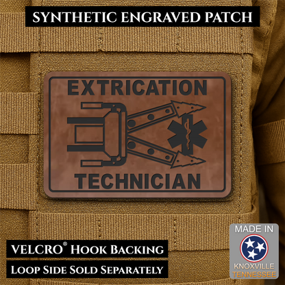 Vehicle Extrication Technician - Jaws of Life Patch - Morale Patch, 2x3" | Made in USA | VELCRO® Brand Hook Backing