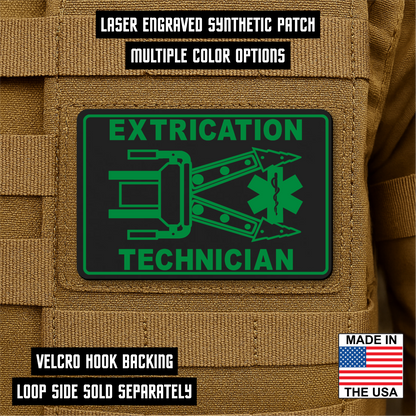 Vehicle Extrication Technician - Jaws of Life Patch – 2” x 3” Hook & Loop | Made in USA