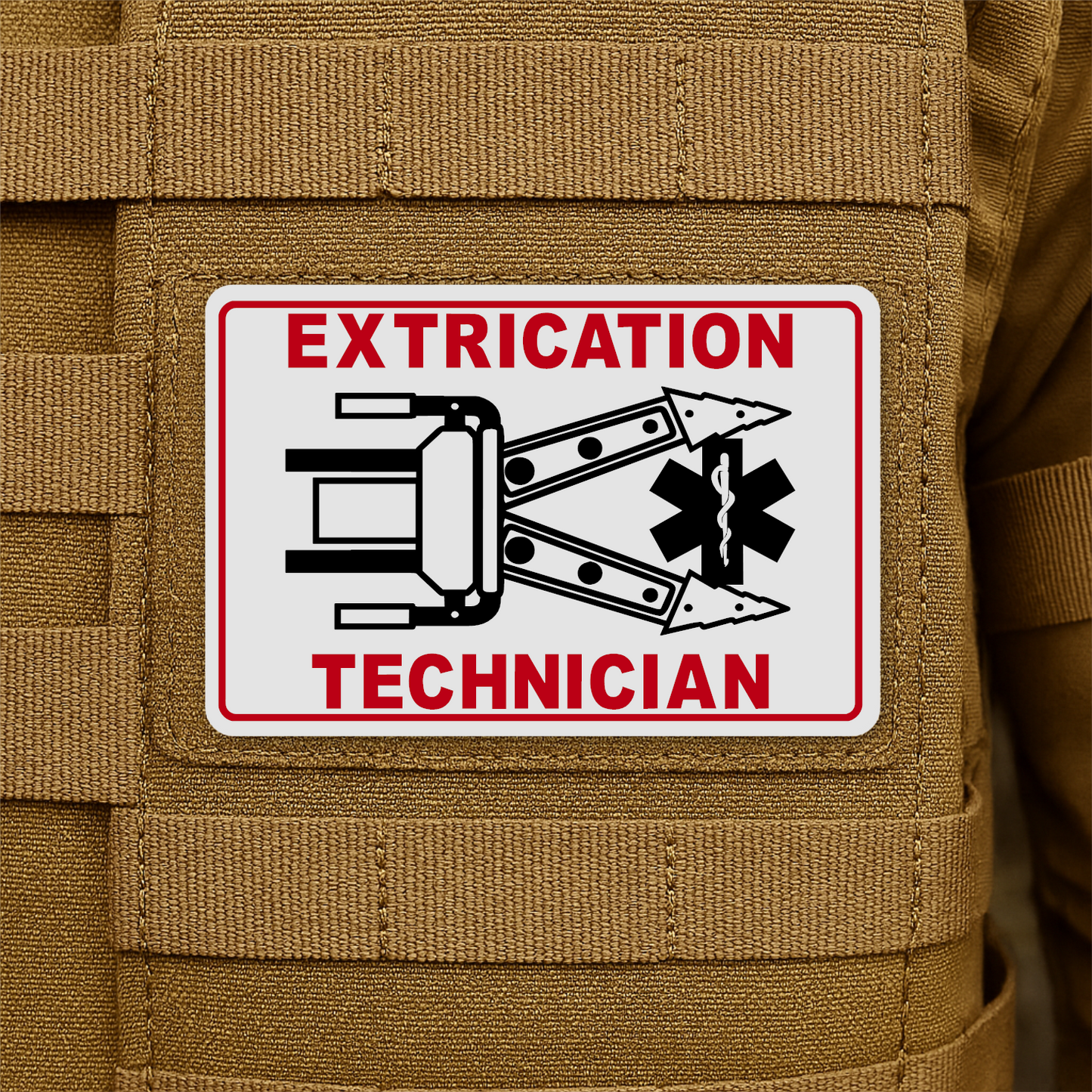 Vehicle Extrication Technician - Jaws of Life Patch – 2” x 3” Hook & Loop | Made in USA