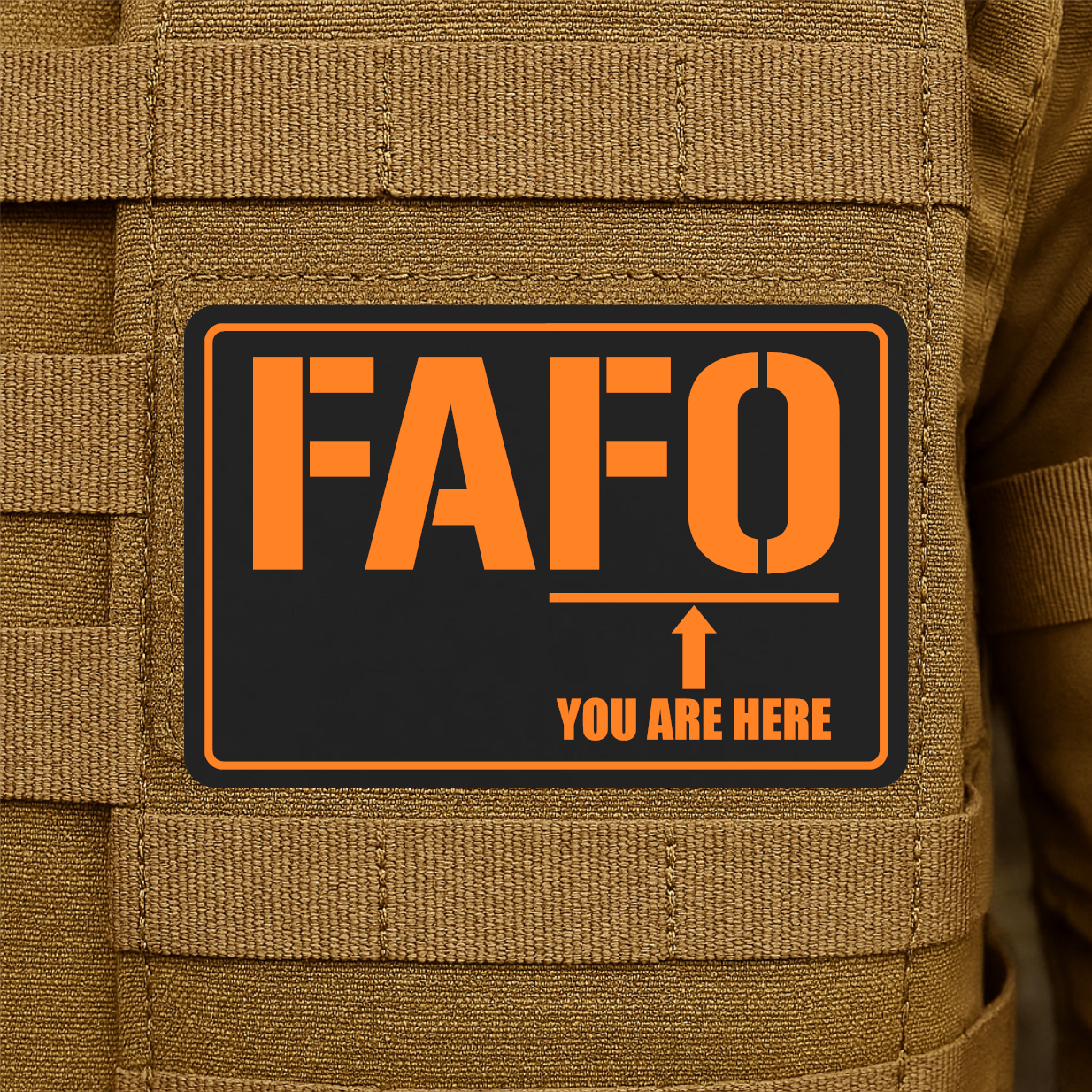 FAFO Engraved Morale Patch – 2" x 3” Hook & Loop Tactical Patch | Made in USA