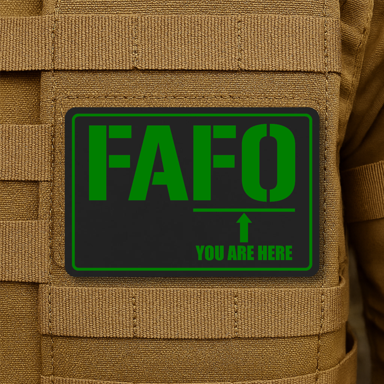 FAFO Engraved Morale Patch – 2" x 3” Hook & Loop Tactical Patch | Made in USA