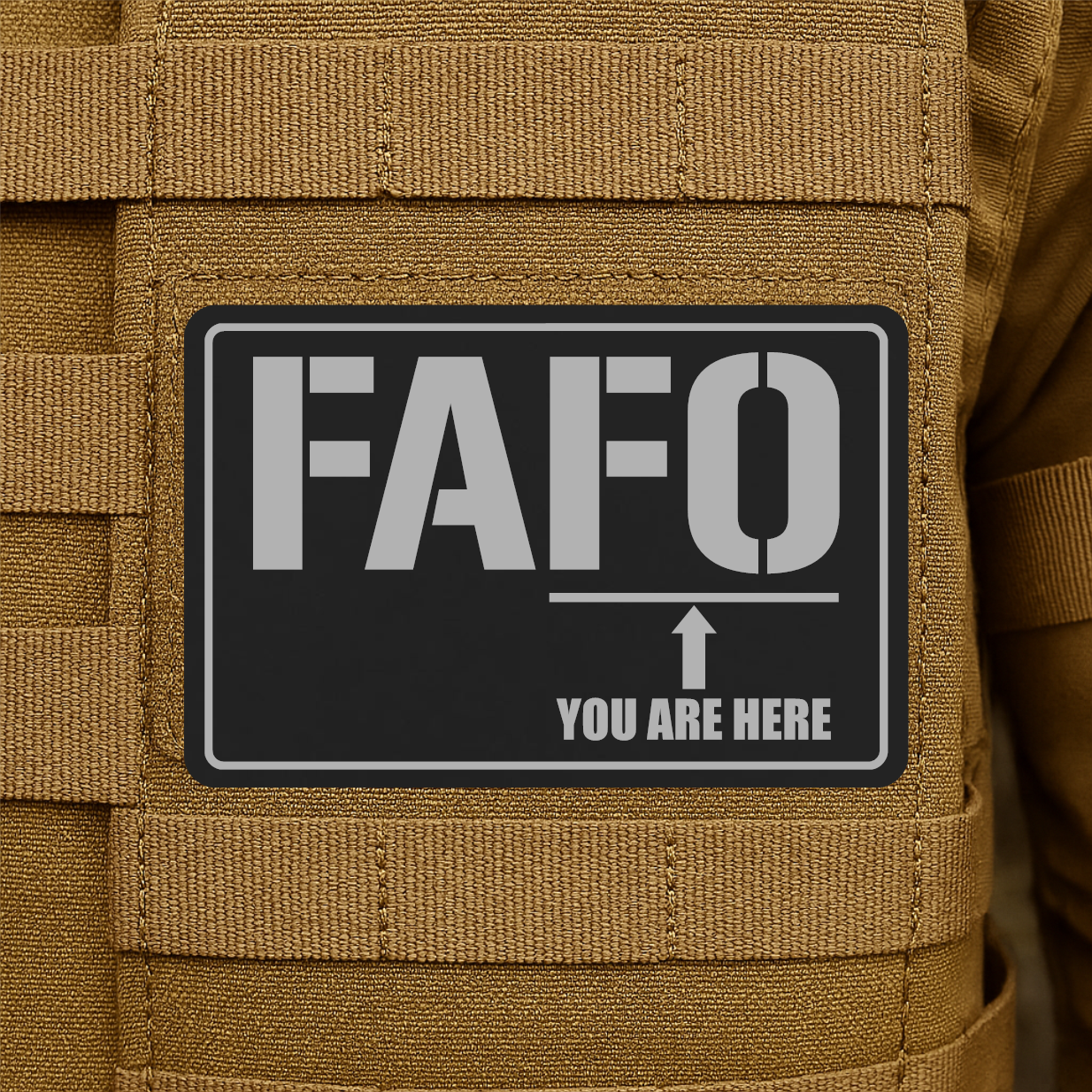 FAFO Engraved Morale Patch – 2" x 3” Hook & Loop Tactical Patch | Made in USA