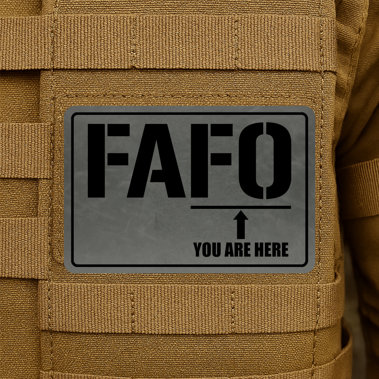 FAFO Engraved Morale Patch – 2" x 3” Hook & Loop Tactical Patch | Made in USA