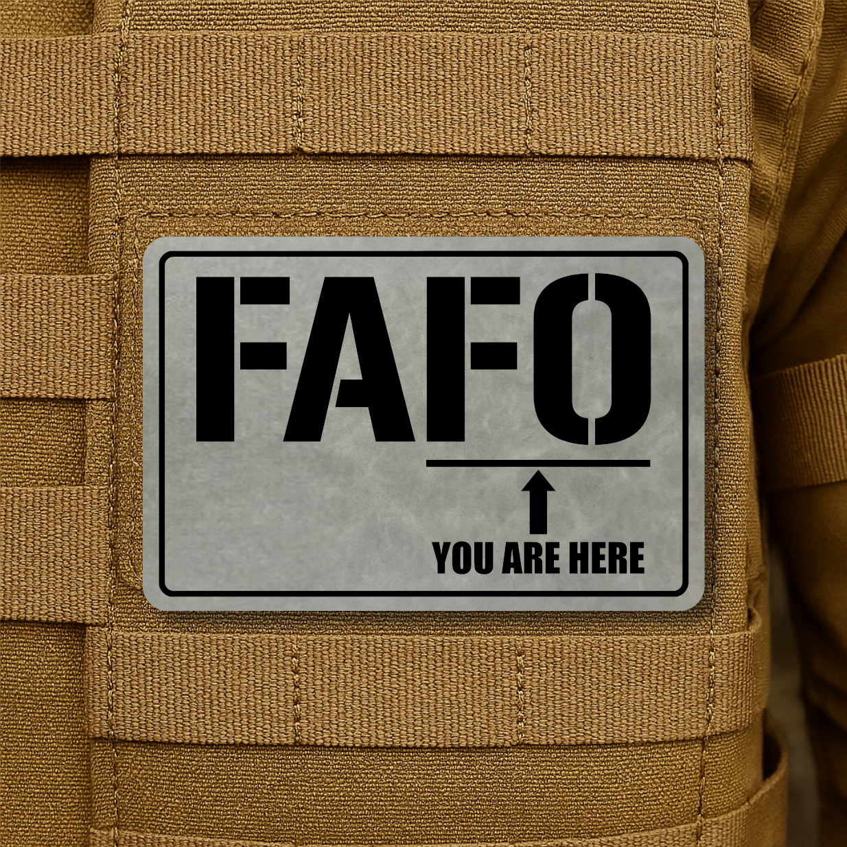FAFO Engraved Morale Patch – 2" x 3” Hook & Loop Tactical Patch | Made in USA