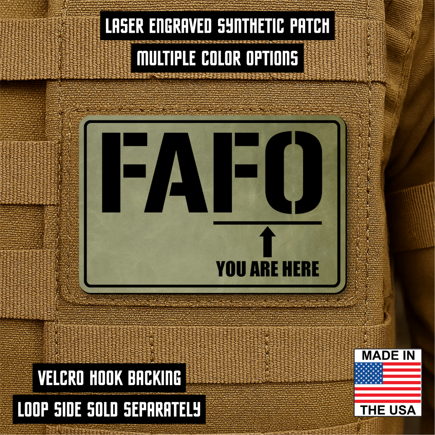 FAFO Morale Patch 2"x3" Hook & Loop | Made in USA