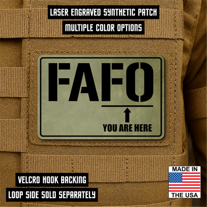 FAFO Morale Patch 2"x3" Hook & Loop | Made in USA
