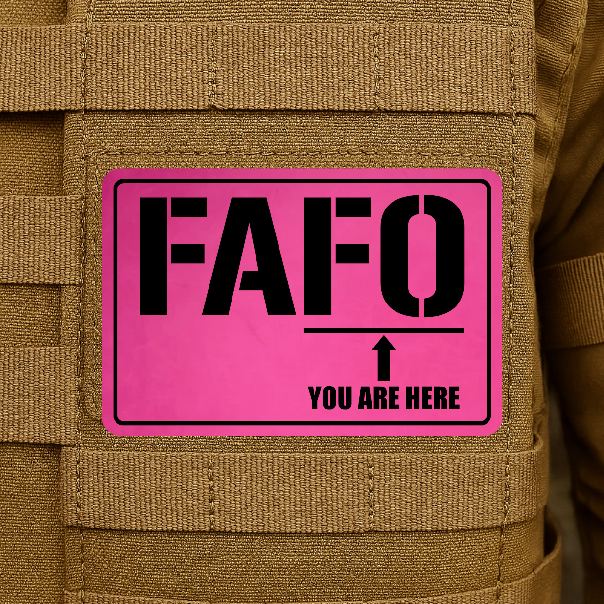 FAFO Engraved Morale Patch – 2" x 3” Hook & Loop Tactical Patch | Made in USA