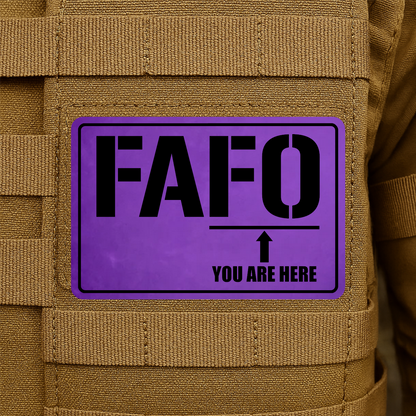FAFO Morale Patch 2"x3" Hook & Loop | Made in USA
