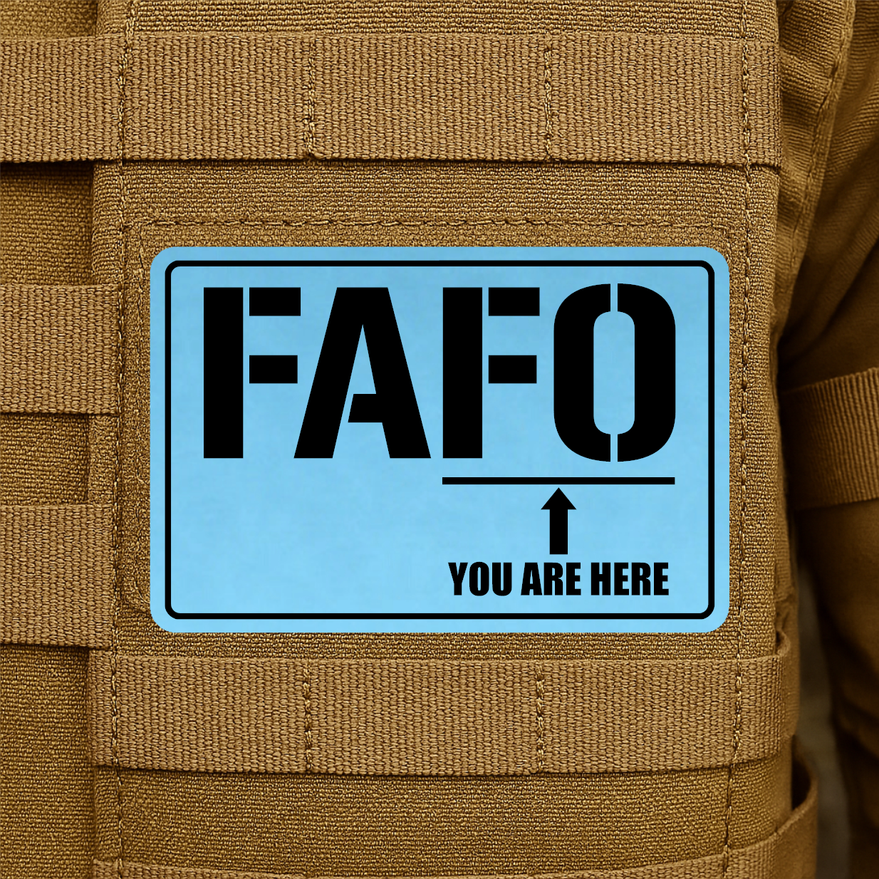FAFO Engraved Morale Patch – 2" x 3” Hook & Loop Tactical Patch | Made in USA