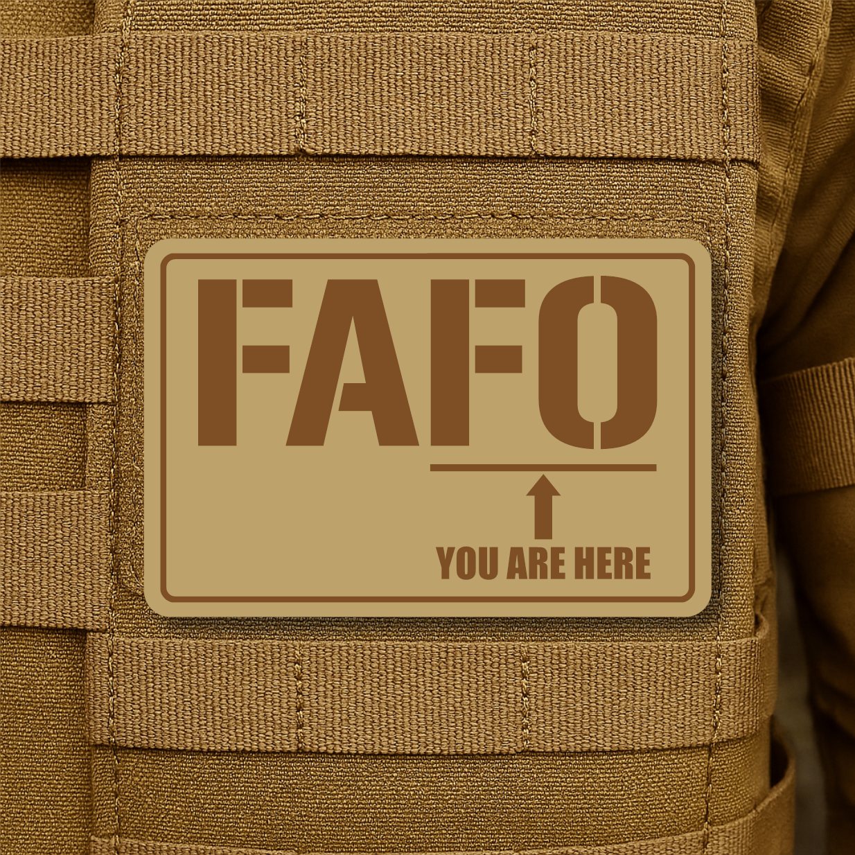 FAFO Engraved Morale Patch – 2" x 3” Hook & Loop Tactical Patch | Made in USA