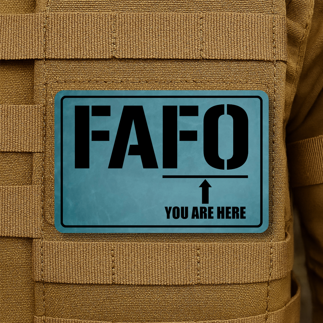 FAFO Engraved Morale Patch – 2" x 3” Hook & Loop Tactical Patch | Made in USA