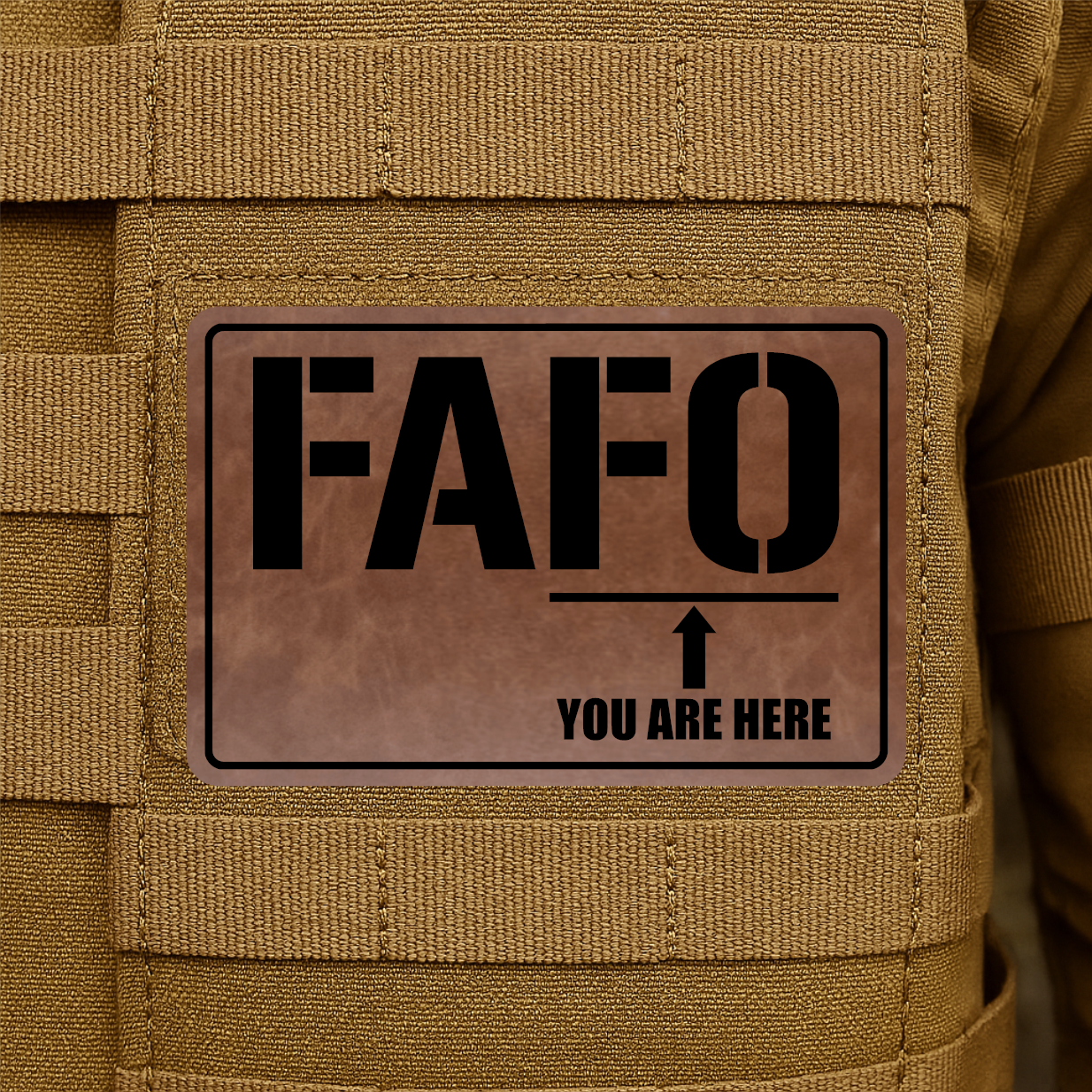 FAFO Engraved Morale Patch – 2" x 3” Hook & Loop Tactical Patch | Made in USA