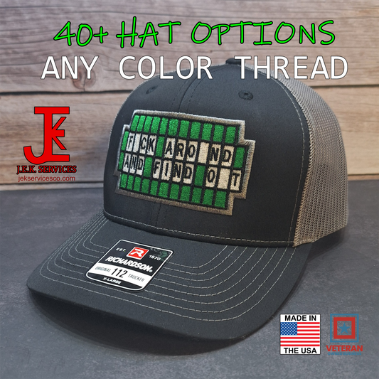 FAFO Wheel of Fortune Embroidered Snapback & Flexfit Caps