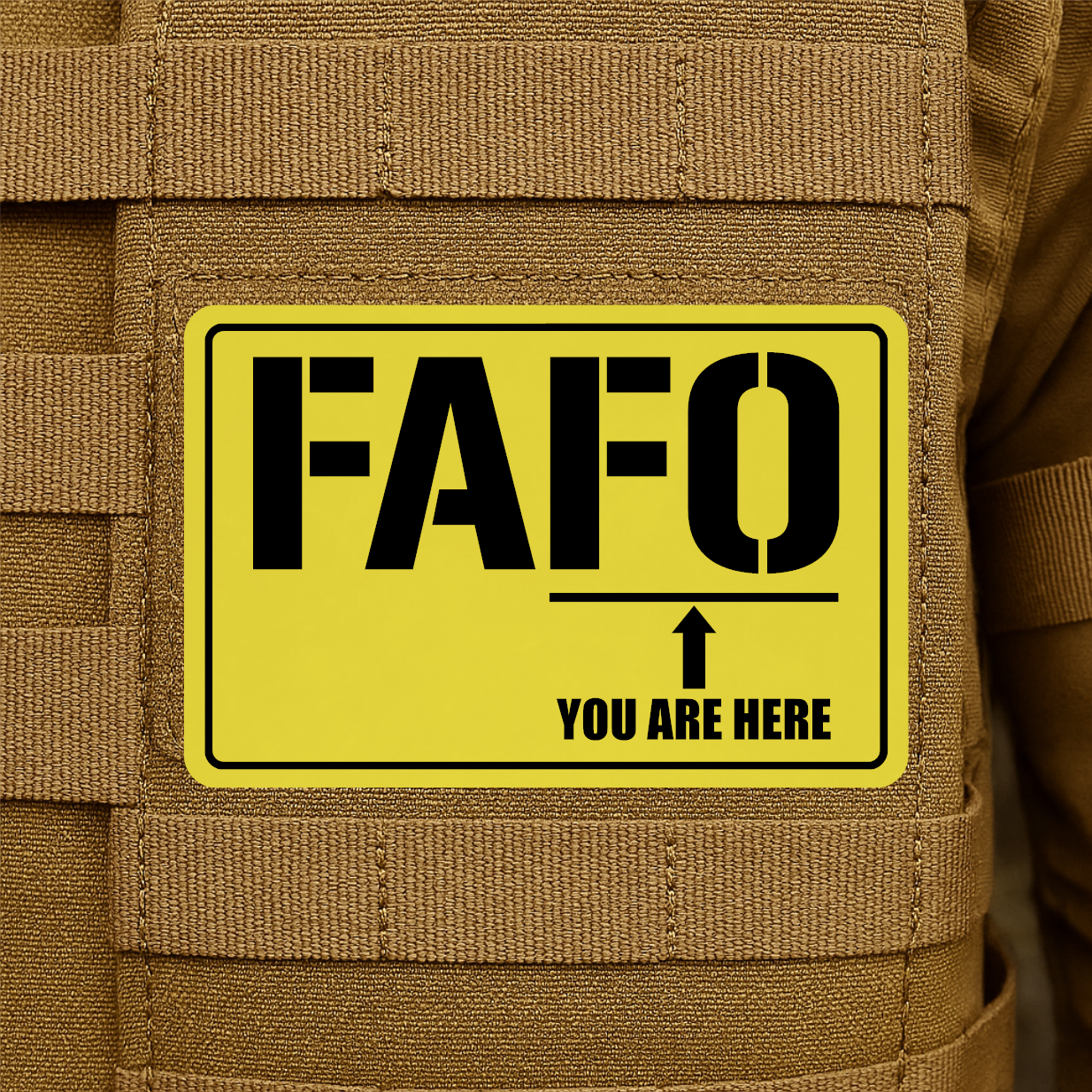 FAFO Engraved Morale Patch – 2" x 3” Hook & Loop Tactical Patch | Made in USA
