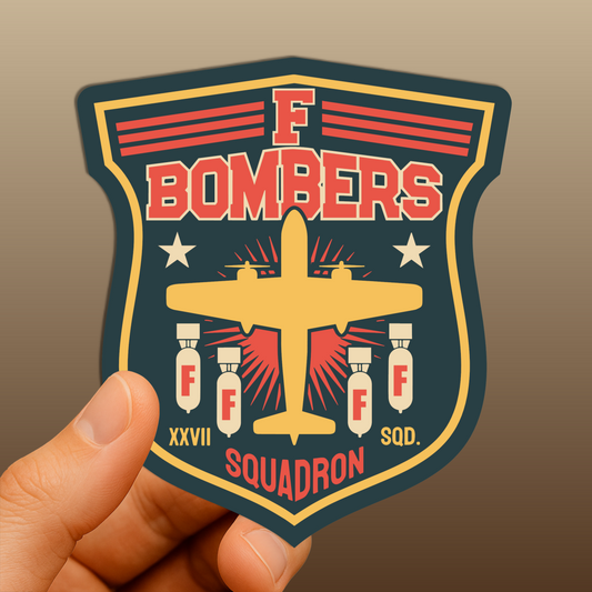 Dropping F Bombs Sticker – Funny Vinyl Decal, Sarcastic & Waterproof
