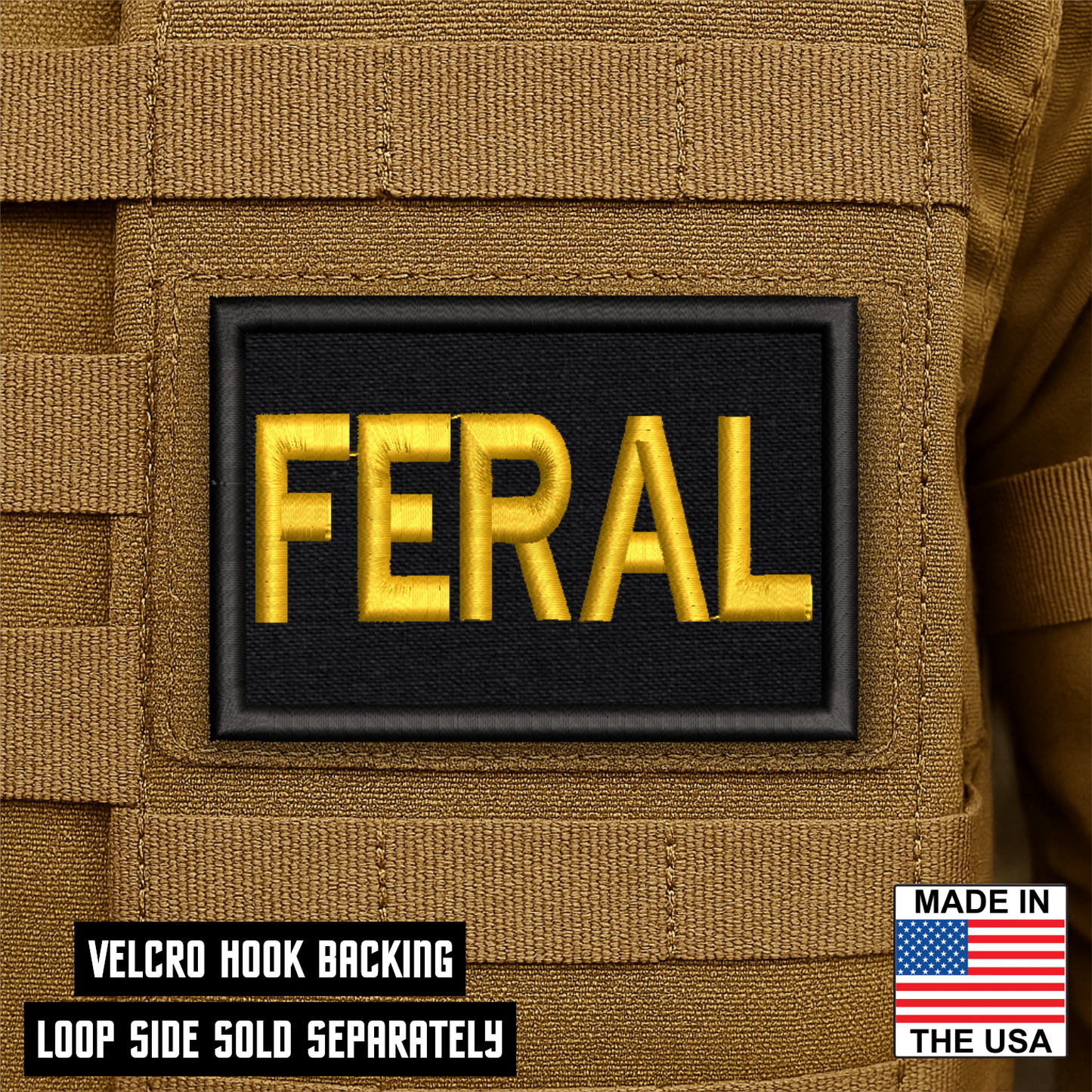 Feral Agent Funny Morale Patch 2"x3" Hook & Loop | Made in USA