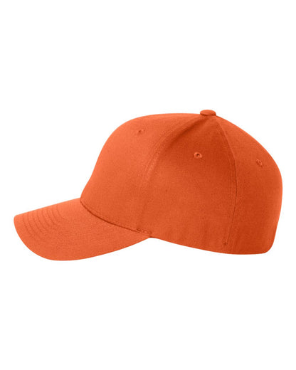Orange baseball cap on a white background