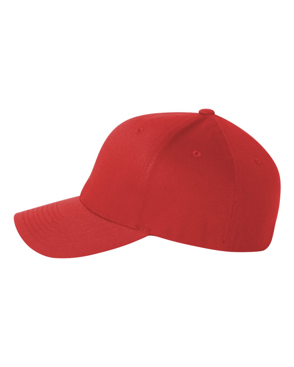 Red baseball cap on a white background