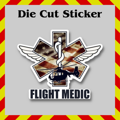 Flight Medic Sticker – EMS Vinyl Decal, Waterproof First Responder