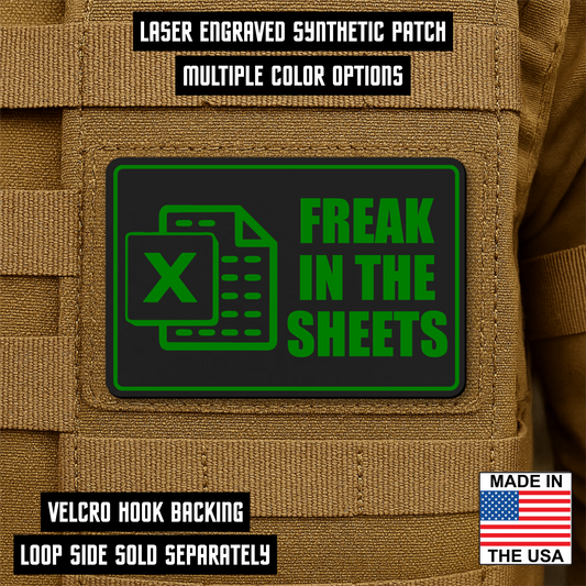 Freak In The Sheets Morale Patch 2"x3" Hook & Loop | Made in USA