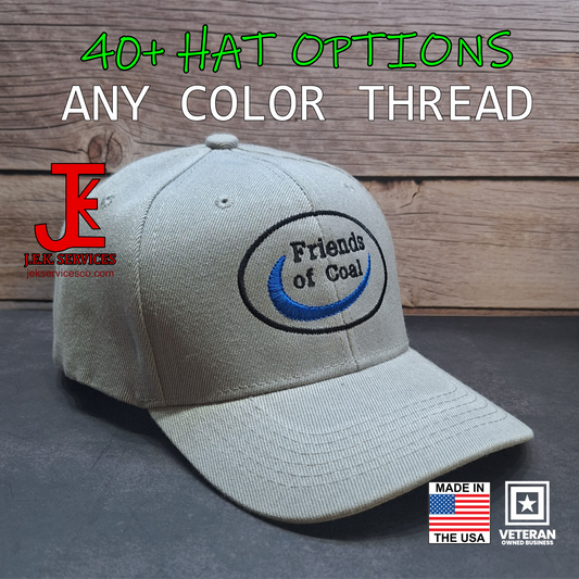 Friends of Coal Embroidered Snapback & Flexfit Caps