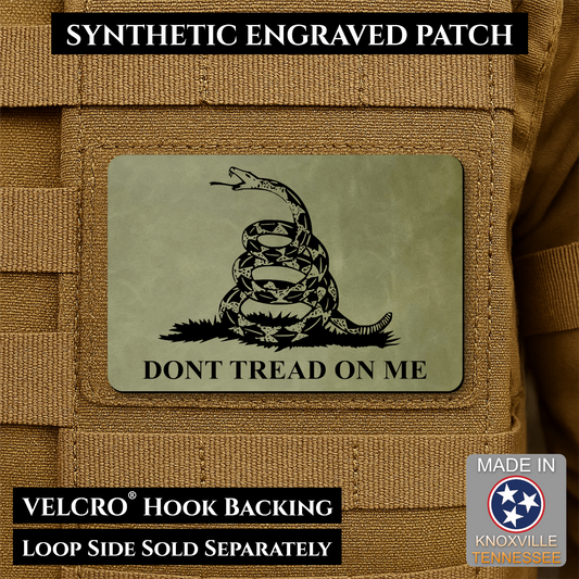 Synthetic Don’t Tread on Me Gadsden Flag VELCRO® Morale Patch | Made in USA