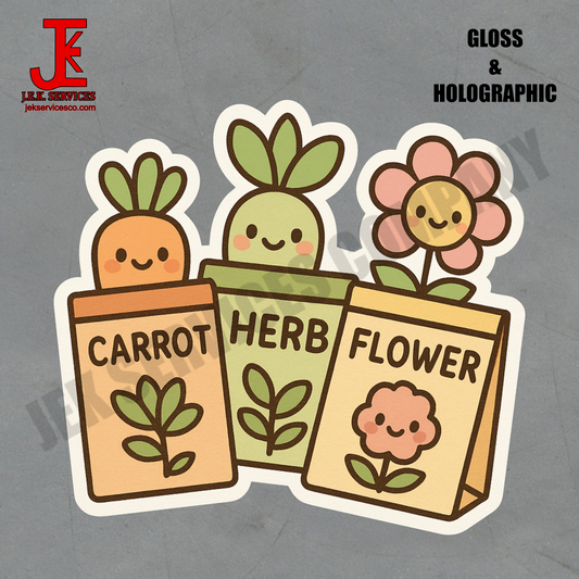 Grow A Garden Vinyl Sticker