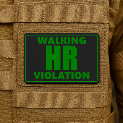 Walking HR Violation Morale Patch 2"x3" Hook & Loop | Made in USA