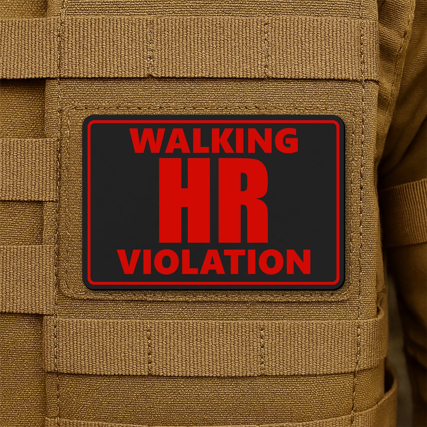Walking HR Violation Morale Patch 2"x3" Hook & Loop | Made in USA