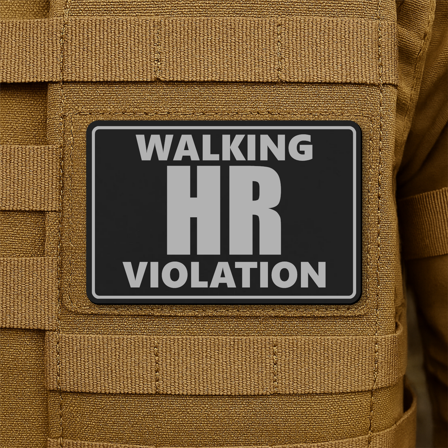 Walking HR Violation Morale Patch 2"x3" Hook & Loop | Made in USA