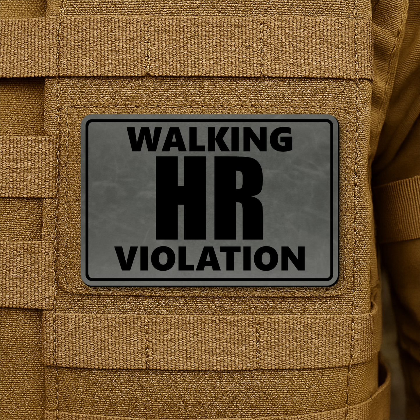 Walking HR Violation Morale Patch 2"x3" Hook & Loop | Made in USA