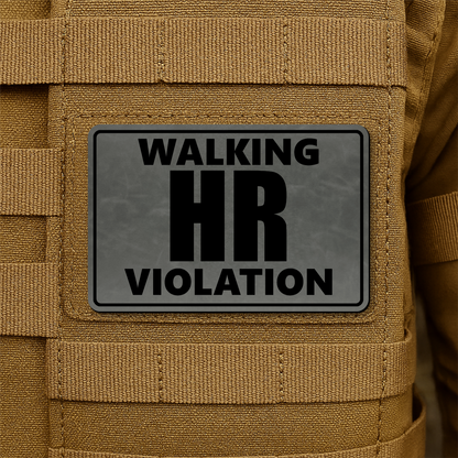 Walking HR Violation Morale Patch 2"x3" Hook & Loop | Made in USA