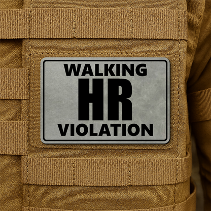 Walking HR Violation Morale Patch 2"x3" Hook & Loop | Made in USA