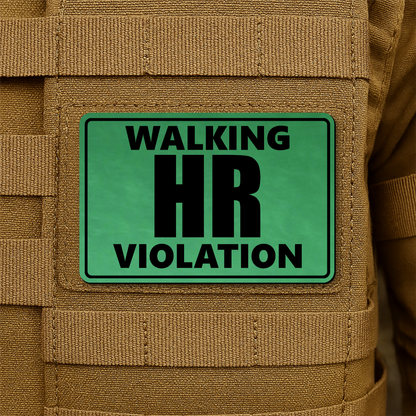 Walking HR Violation Morale Patch 2"x3" Hook & Loop | Made in USA