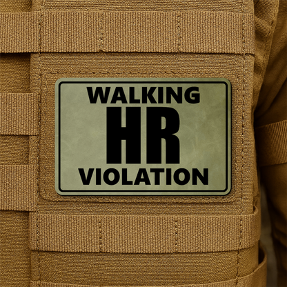 Walking HR Violation Morale Patch 2"x3" Hook & Loop | Made in USA
