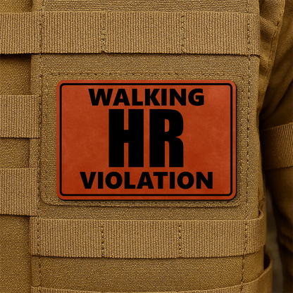 Walking HR Violation Morale Patch 2"x3" Hook & Loop | Made in USA