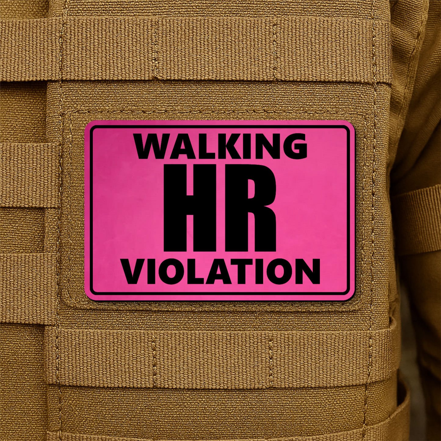 Walking HR Violation Morale Patch 2"x3" Hook & Loop | Made in USA