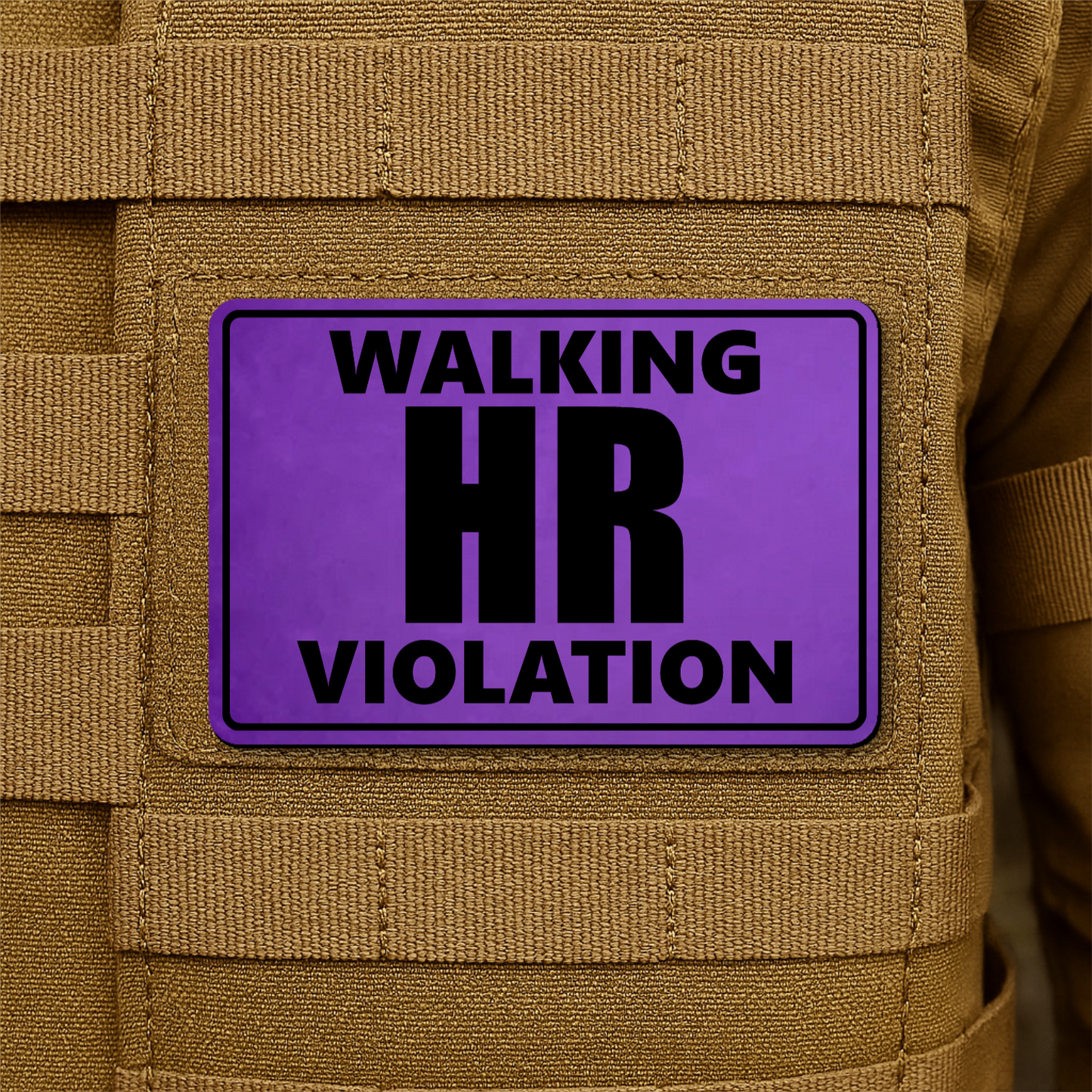 Walking HR Violation Morale Patch 2"x3" Hook & Loop | Made in USA