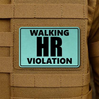 Walking HR Violation Morale Patch 2"x3" Hook & Loop | Made in USA