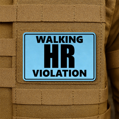 Walking HR Violation Morale Patch 2"x3" Hook & Loop | Made in USA