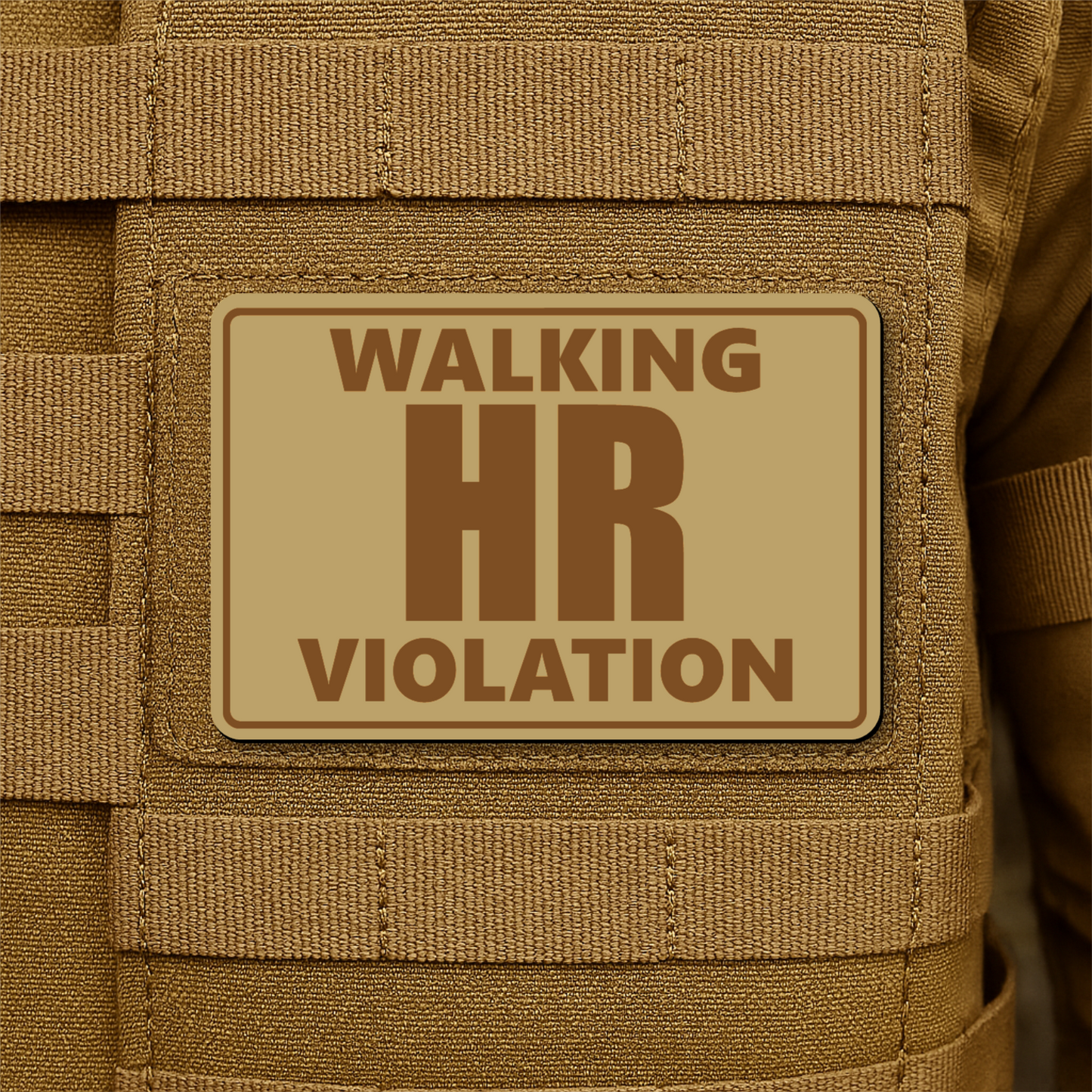 Walking HR Violation Morale Patch 2"x3" Hook & Loop | Made in USA