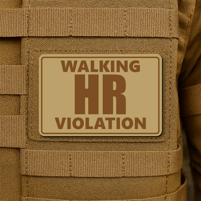 Walking HR Violation Morale Patch 2"x3" Hook & Loop | Made in USA