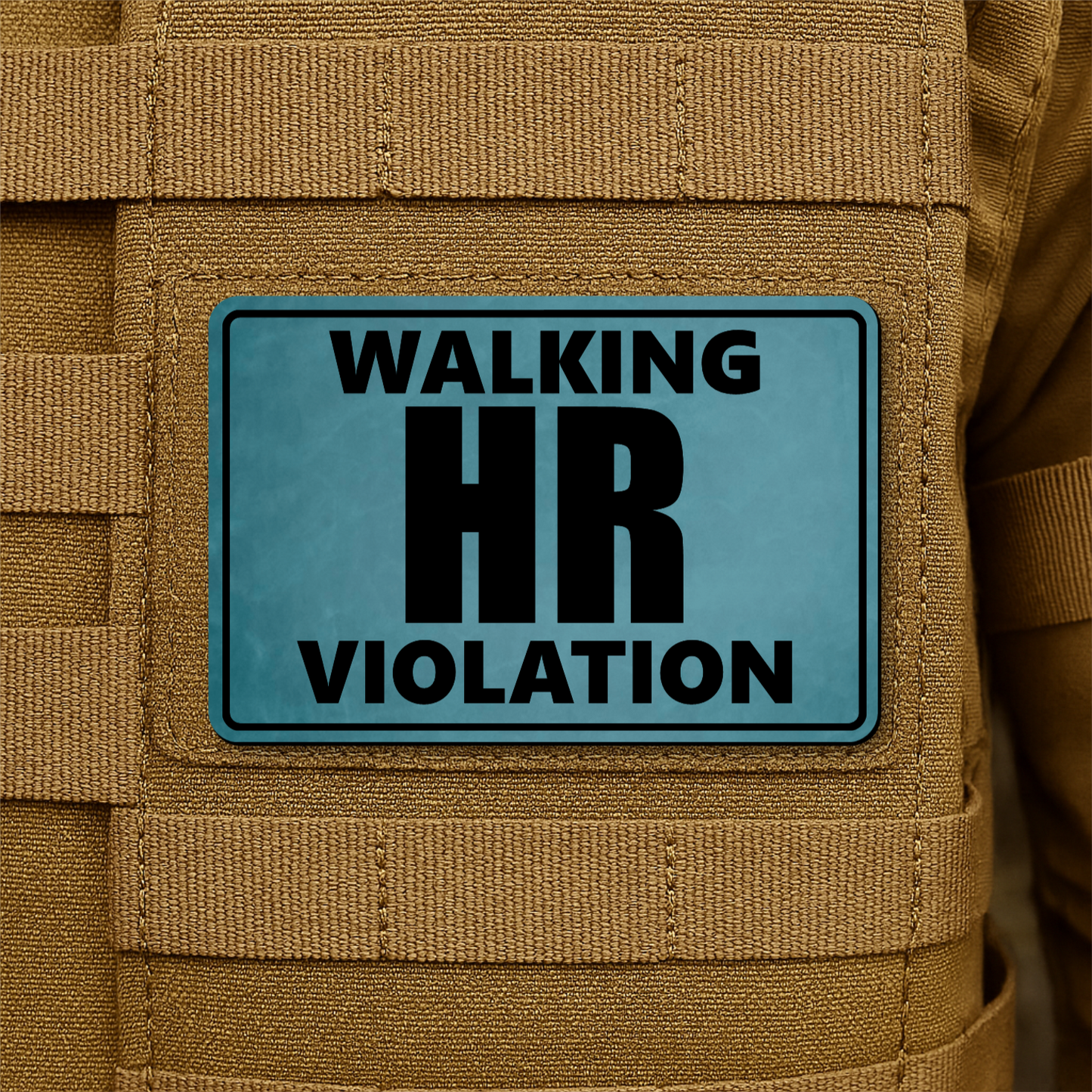 Walking HR Violation Morale Patch 2"x3" Hook & Loop | Made in USA