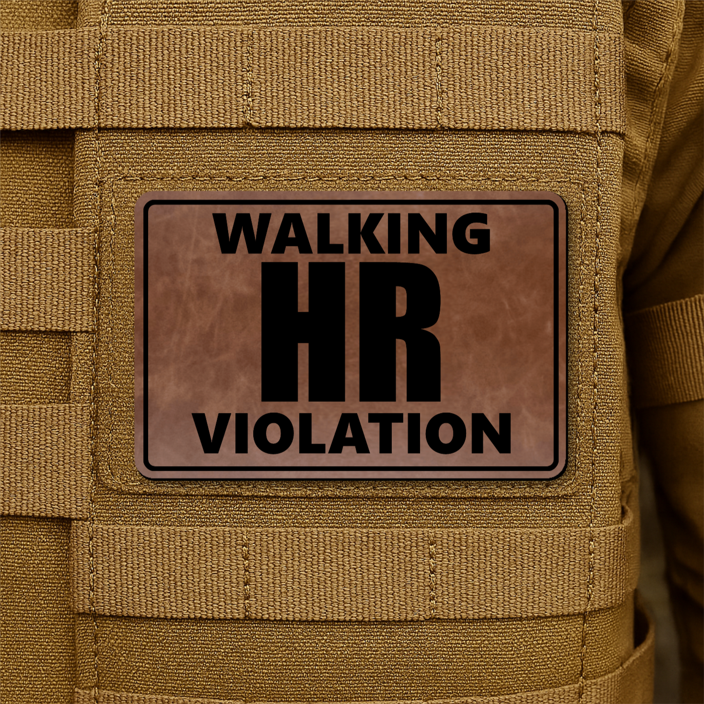 Walking HR Violation Morale Patch 2"x3" Hook & Loop | Made in USA