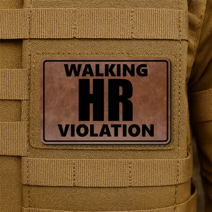 Walking HR Violation Morale Patch 2"x3" Hook & Loop | Made in USA