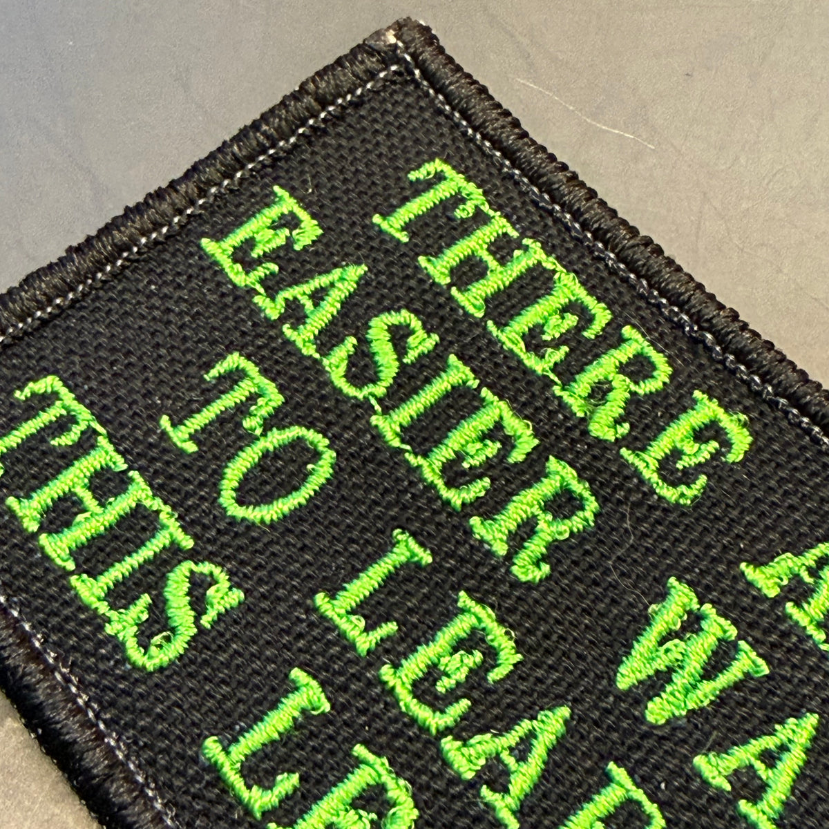 Hard Life Lessons Funny Embroidered Morale Patch, 2x3" | VELCRO® Brand Hook Backing