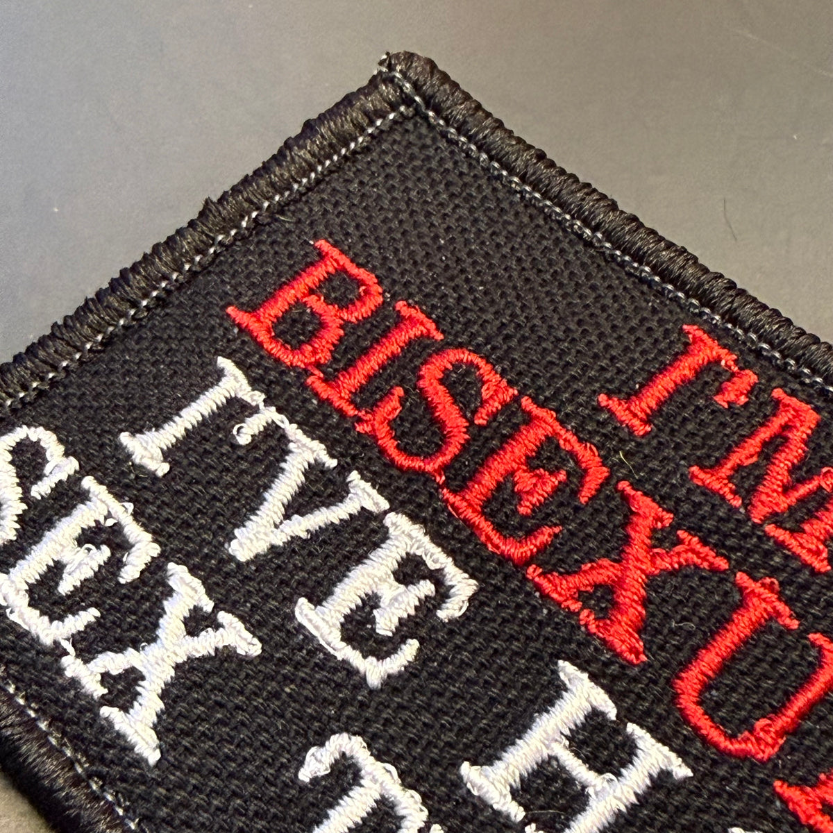 I'm Bisexual - I've Had Sex Twice Funny Embroidered Morale Patch, 2x3" | VELCRO® Brand Hook Backing