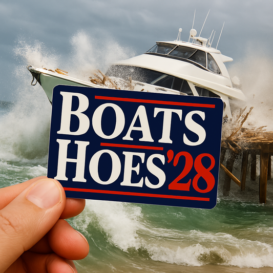 Boats & Hoes 2028 Vinyl Sticker